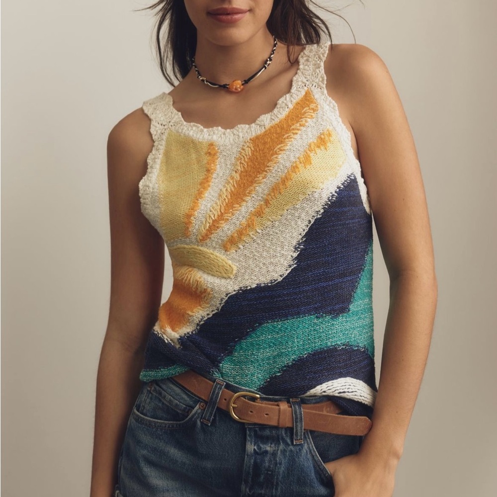 Pilcro Sunshine Sweater Knit Tank